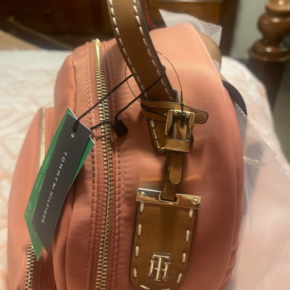 Adjustable backpack straps; twill lining; zip closure; gold hardware - Picture 5 of 13